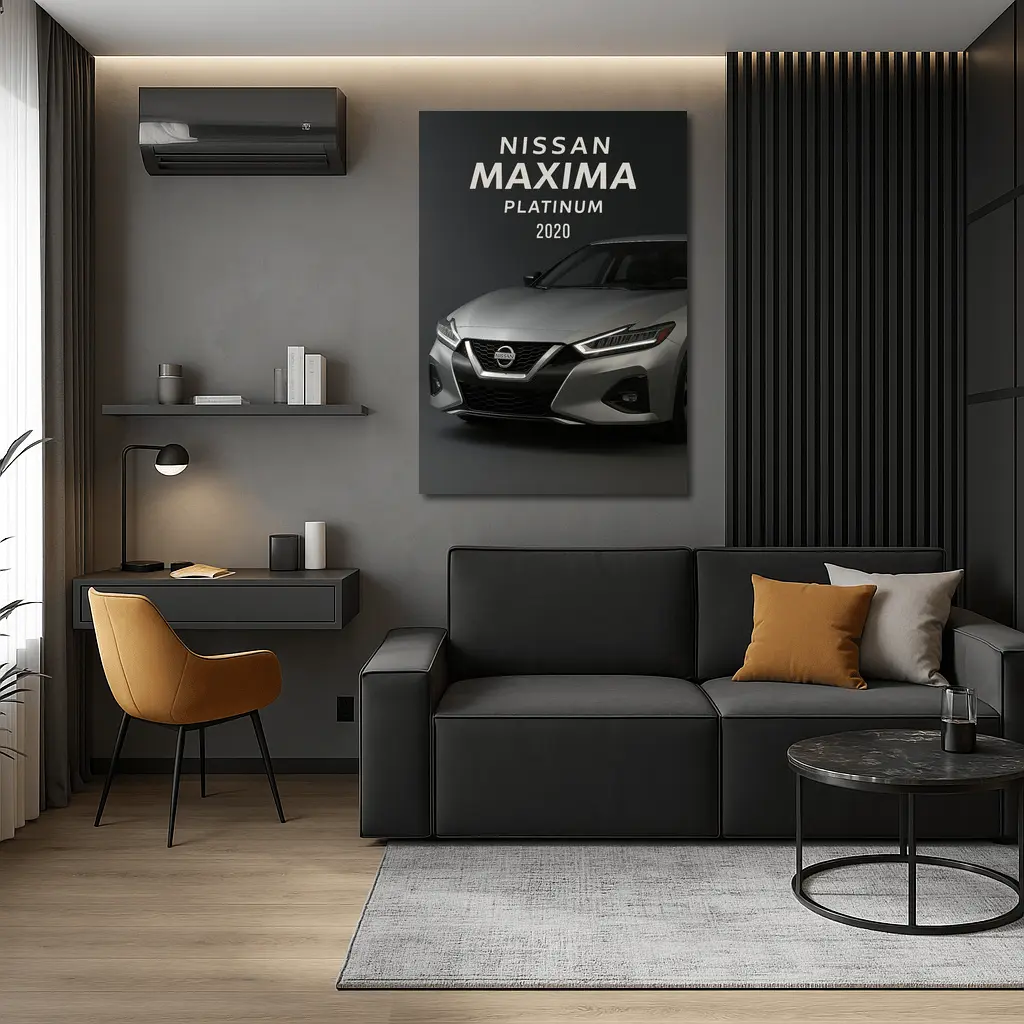 Nissan Maxima Platinum Dark Studio Shot – Wall Art