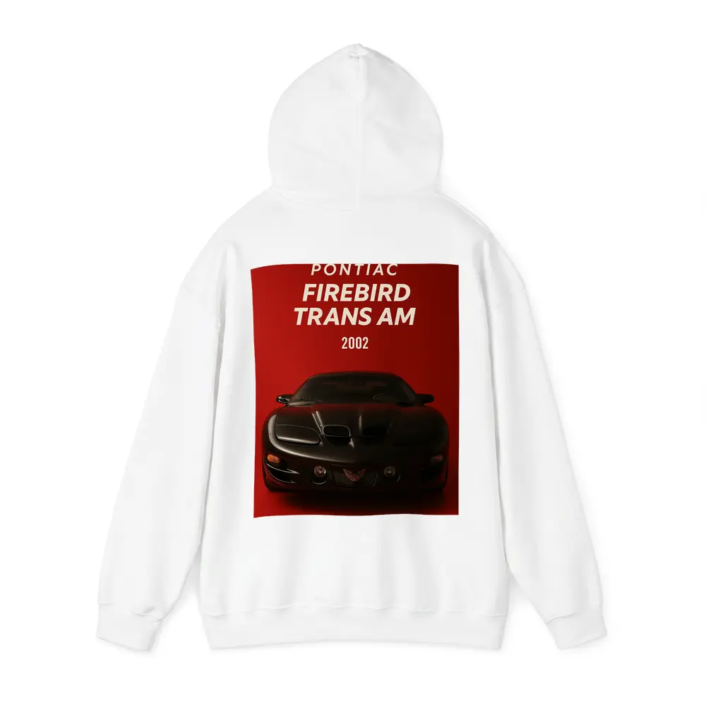 Pontiac Firebird Trans Am Red Background Art – Hoodies