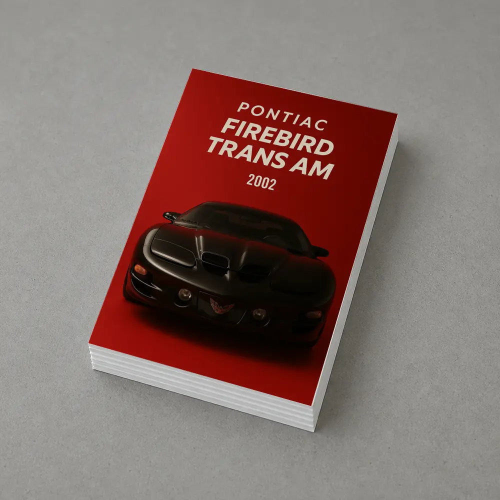 Pontiac Firebird Trans Am Red Background Art – Postcards