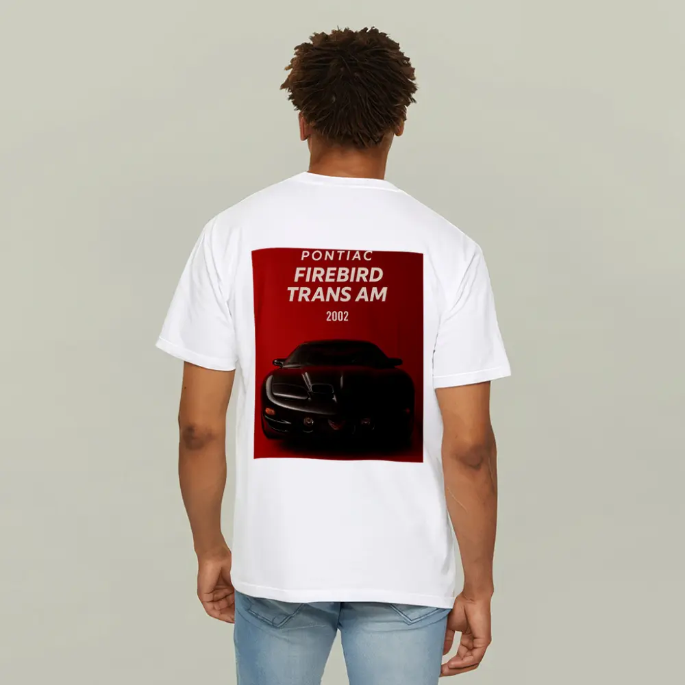 Pontiac Firebird Trans Am Red Background Art – T-Shirts