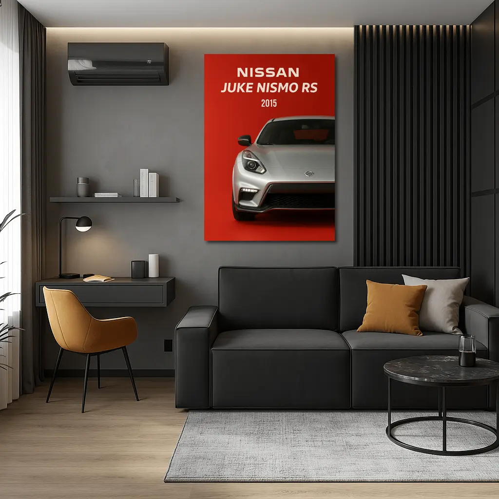 Nissan Juke Nismo RS Red Background – Wall Art