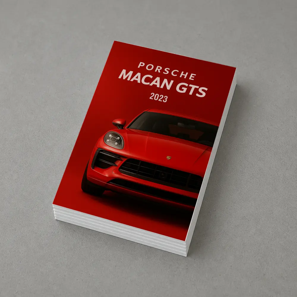 Porsche Macan GTS Red Front View – Postcards