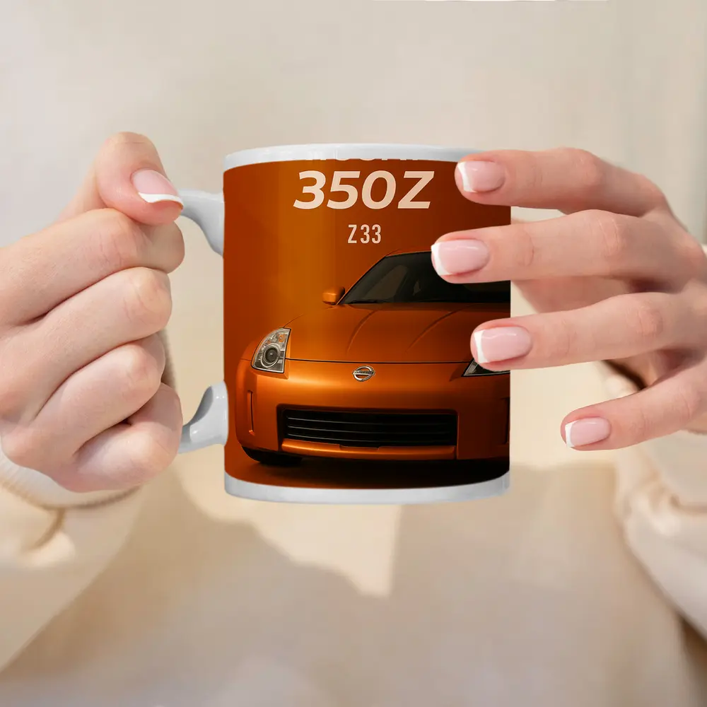 Nissan 350Z Z33 Orange Studio Art – Mugs