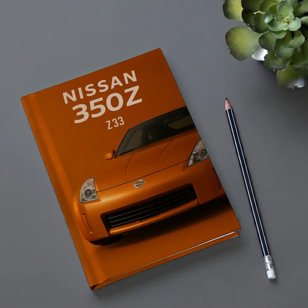 Nissan 350Z Z33 Orange Studio Art – Notebooks