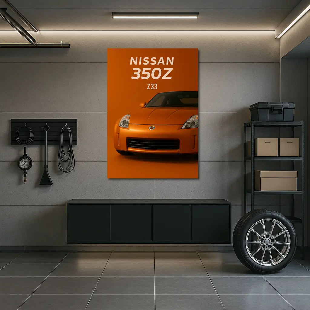 Nissan 350Z Z33 Orange Studio Art – Wall Art