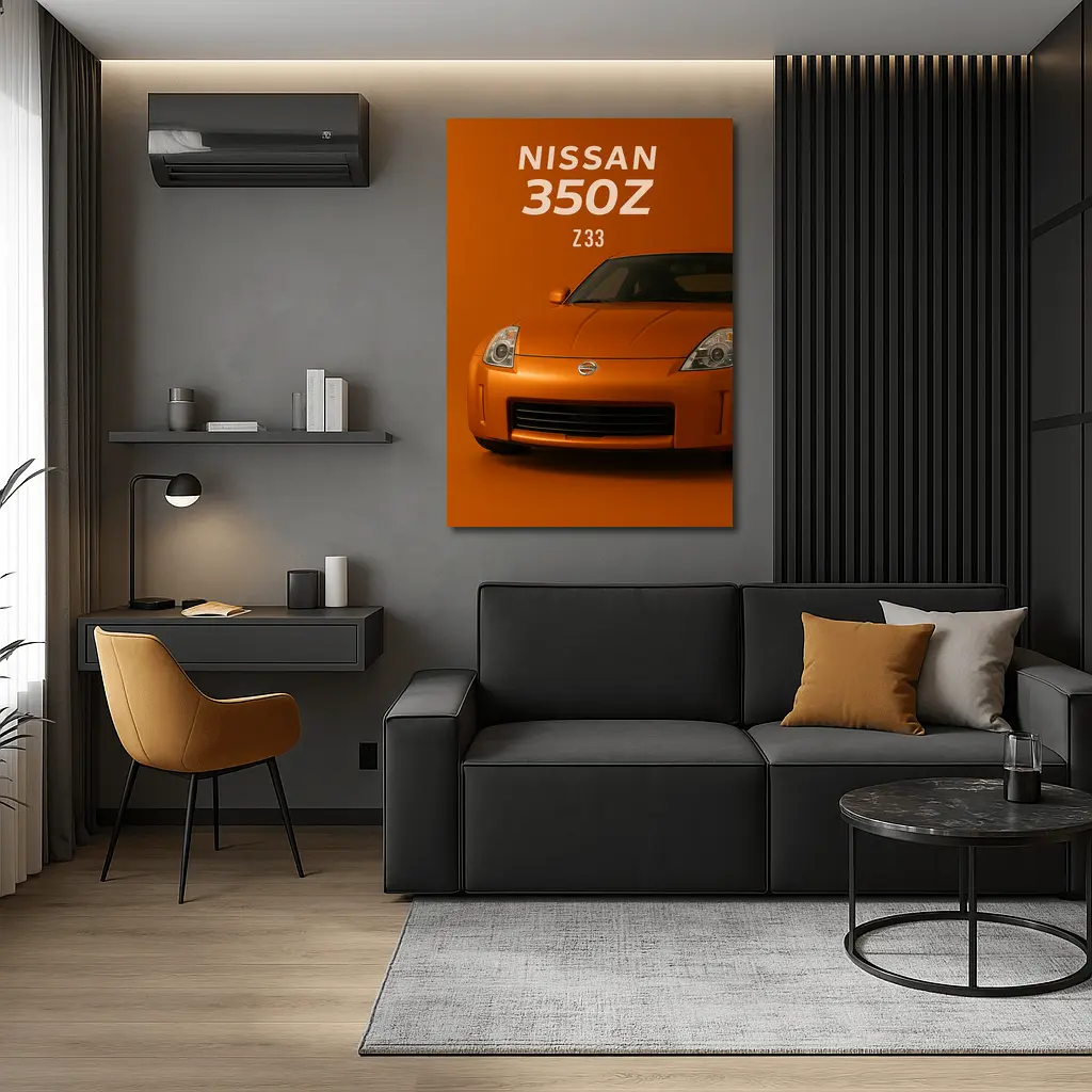 Nissan 350Z Z33 Orange Studio Art – Wall Art