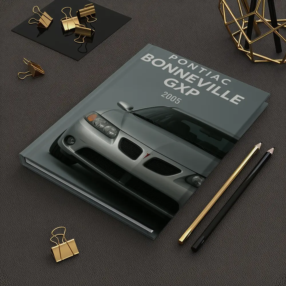 Pontiac Bonneville GXP Silver Gray Background – Notebooks