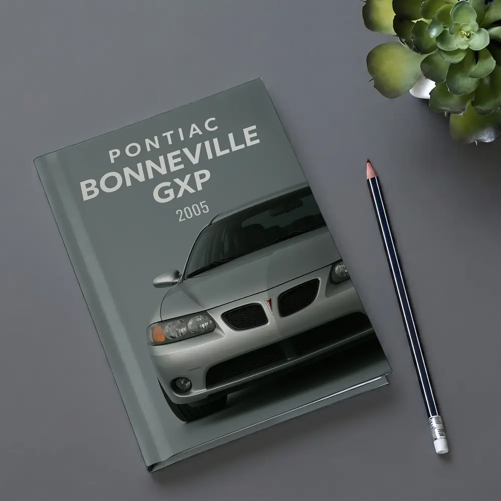 Pontiac Bonneville GXP Silver Gray Background – Notebooks