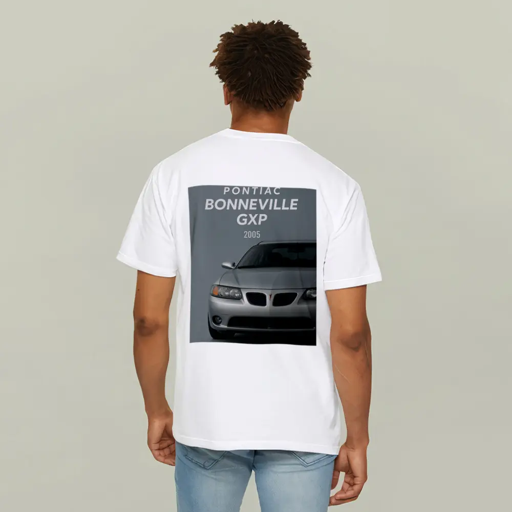 Pontiac Bonneville GXP Silver Gray Background – T-Shirts