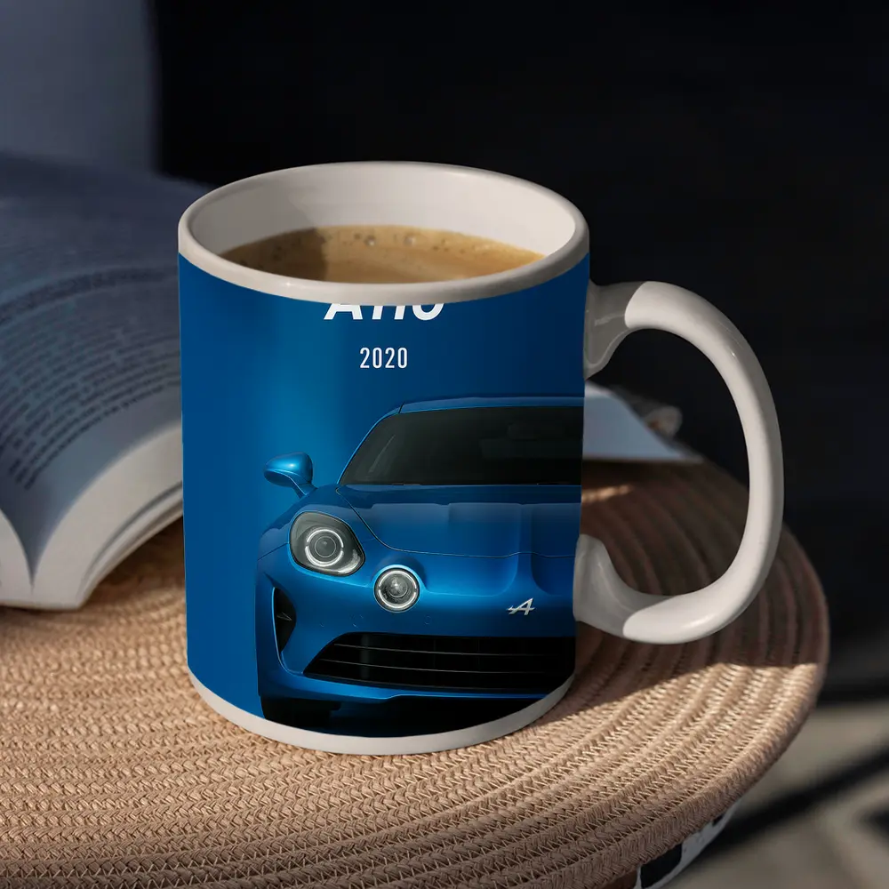 Alpine A110 2020 Blue Sports Car – Mugs