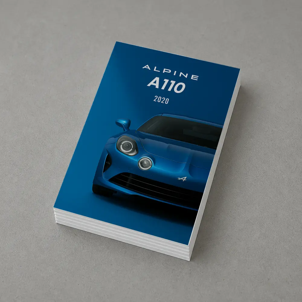 Alpine A110 2020 Blue Sports Car – Postcards