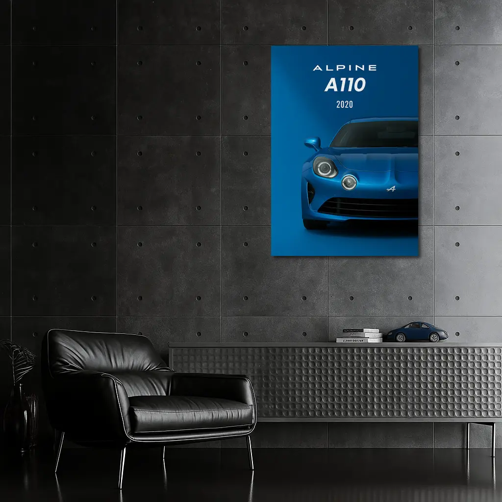 Alpine A110 2020 Blue Sports Car – Wall Art