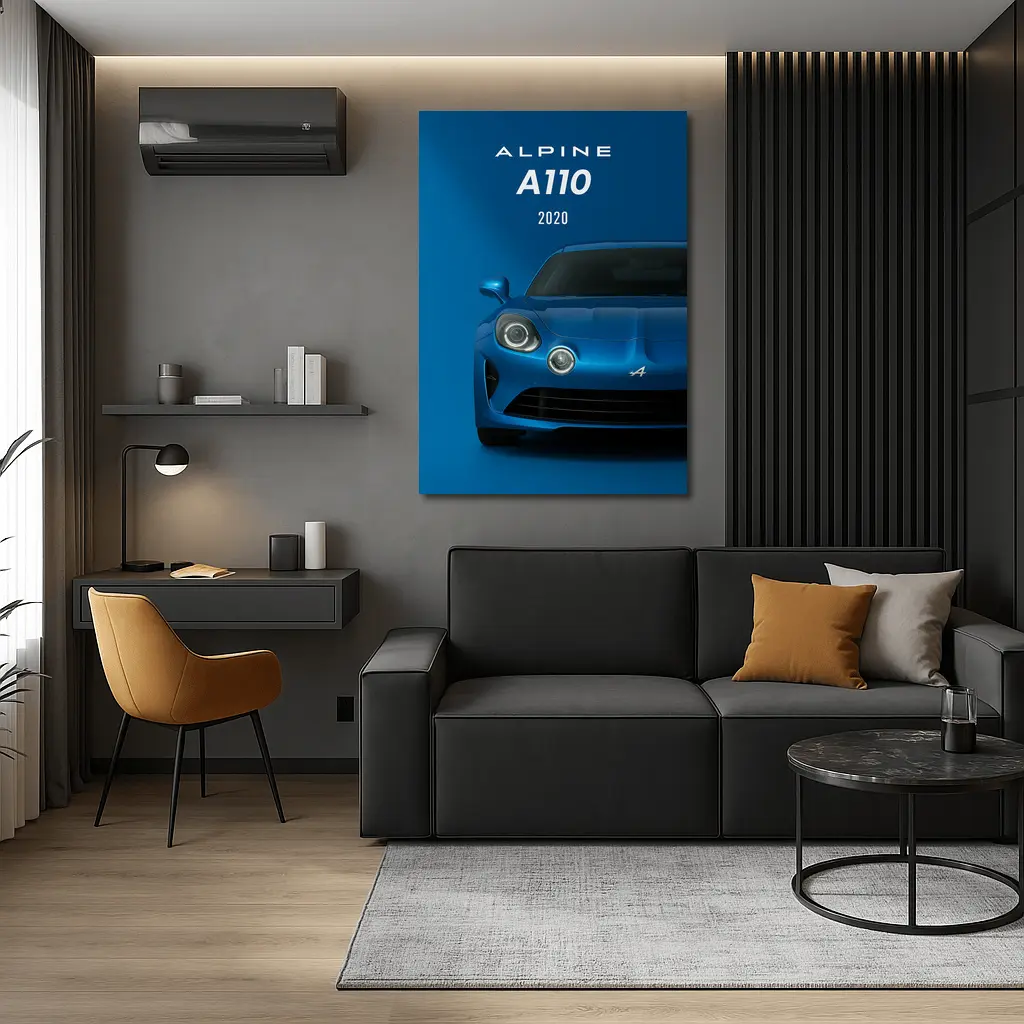 Alpine A110 2020 Blue Sports Car – Wall Art
