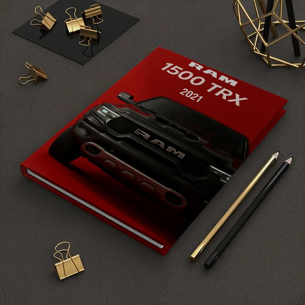 Ram 1500 TRX Truck Bold Red Background – Notebooks