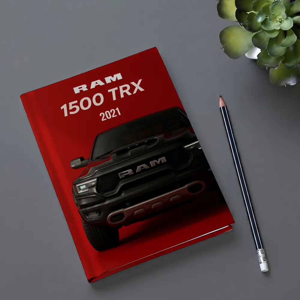 Ram 1500 TRX Truck Bold Red Background – Notebooks
