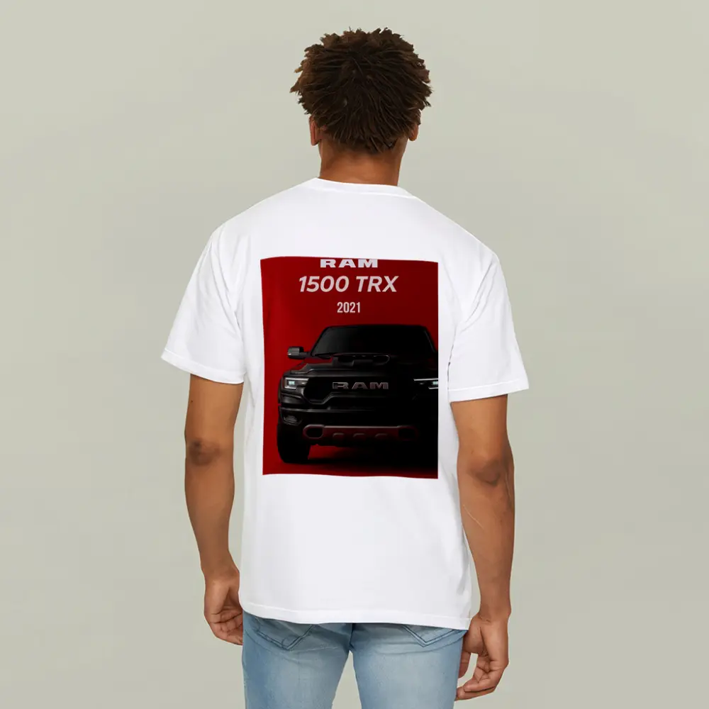Ram 1500 TRX Truck Bold Red Background – T-Shirts