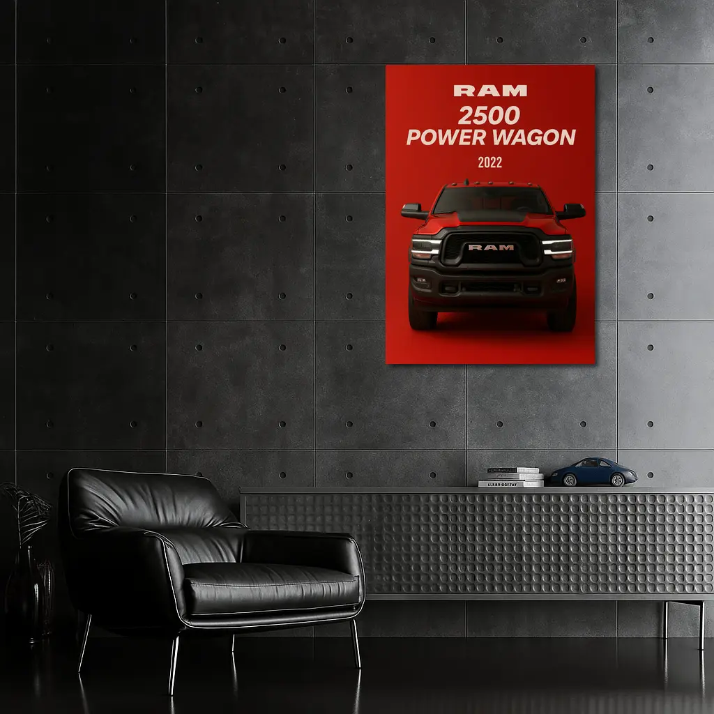 Ram 2500 Power Wagon Red Bold Front – Wall Art