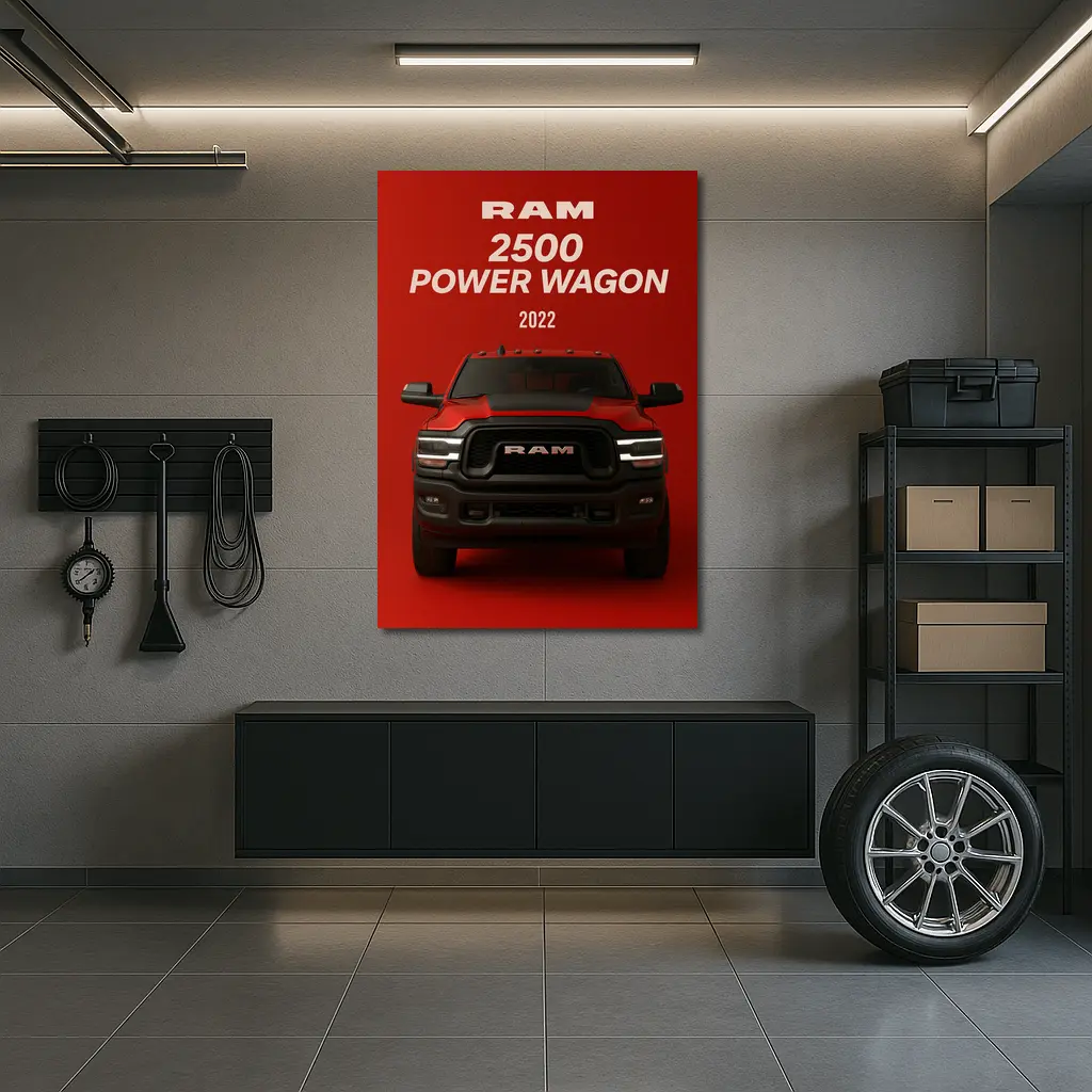 Ram 2500 Power Wagon Red Bold Front – Wall Art