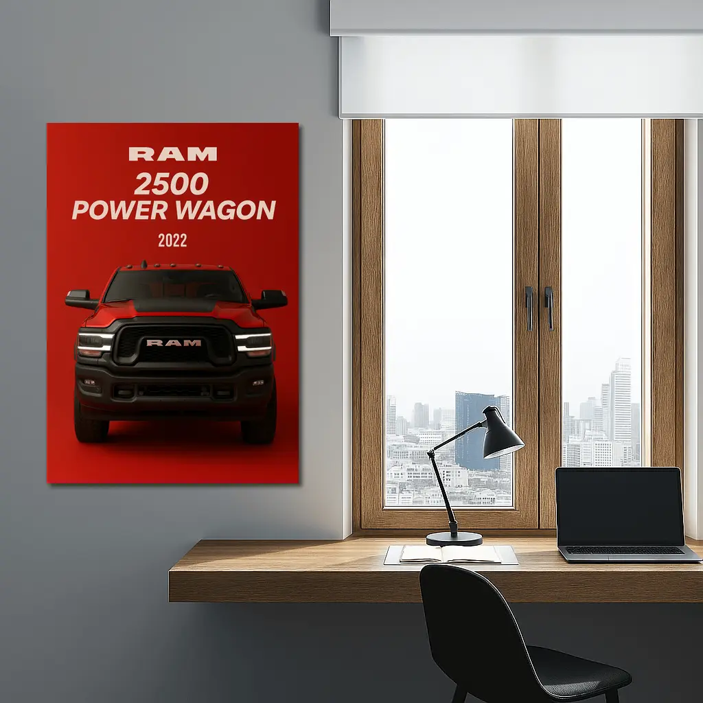 Ram 2500 Power Wagon Red Bold Front – Wall Art
