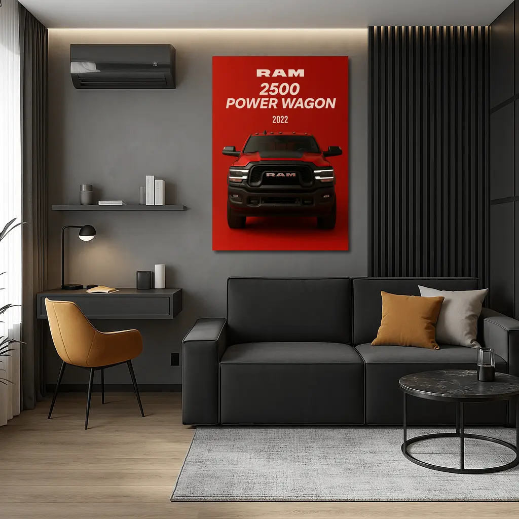 Ram 2500 Power Wagon Red Bold Front – Wall Art