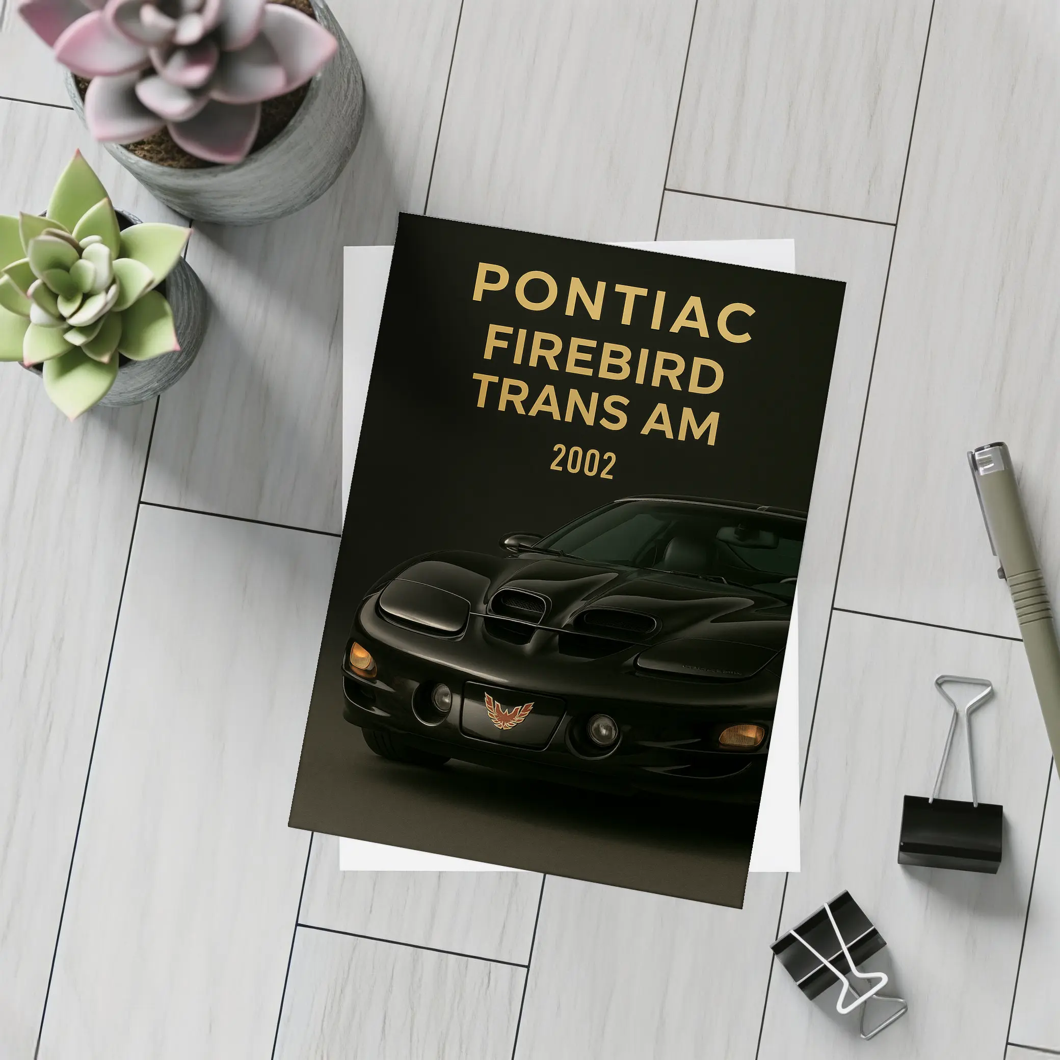 2002 Pontiac Firebird Trans Am Black – Postcards