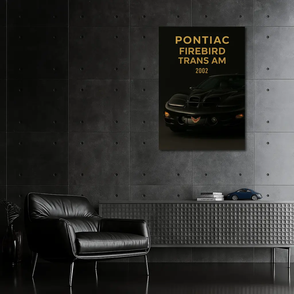 2002 Pontiac Firebird Trans Am Black – Wall Art