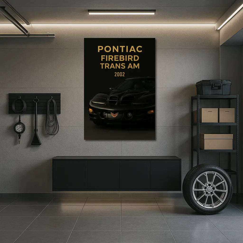 2002 Pontiac Firebird Trans Am Black – Wall Art