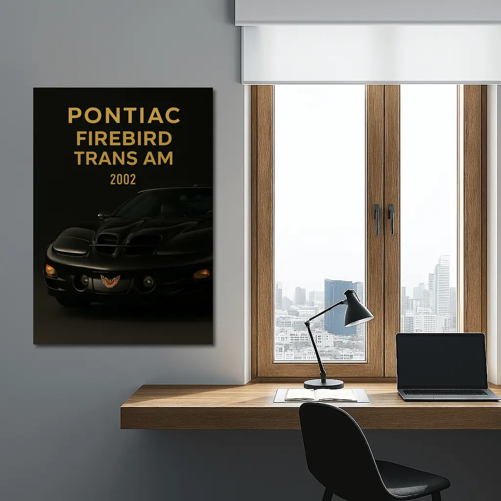 2002 Pontiac Firebird Trans Am Black – Wall Art