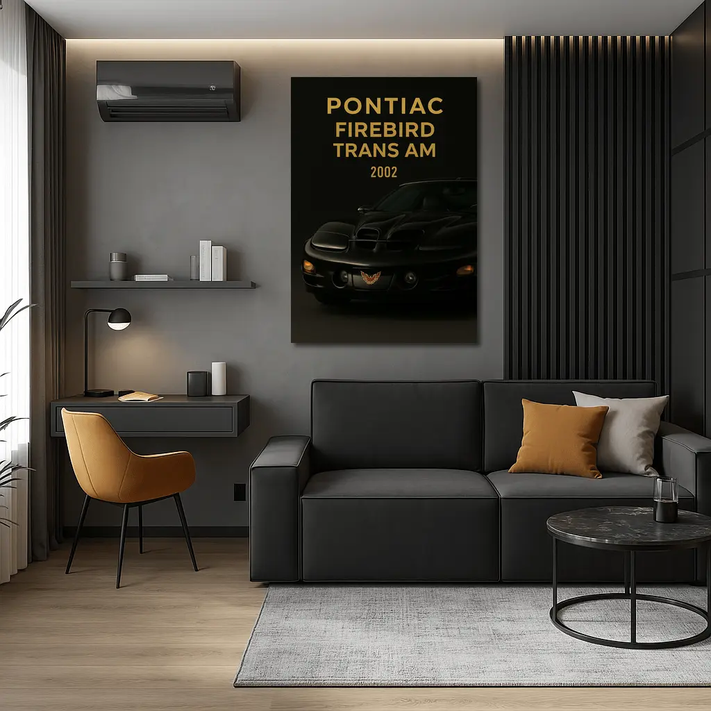 2002 Pontiac Firebird Trans Am Black – Wall Art