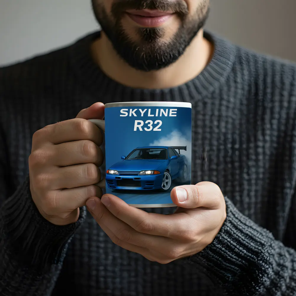 Nissan Skyline R32 Blue Drift Smoke – Mugs