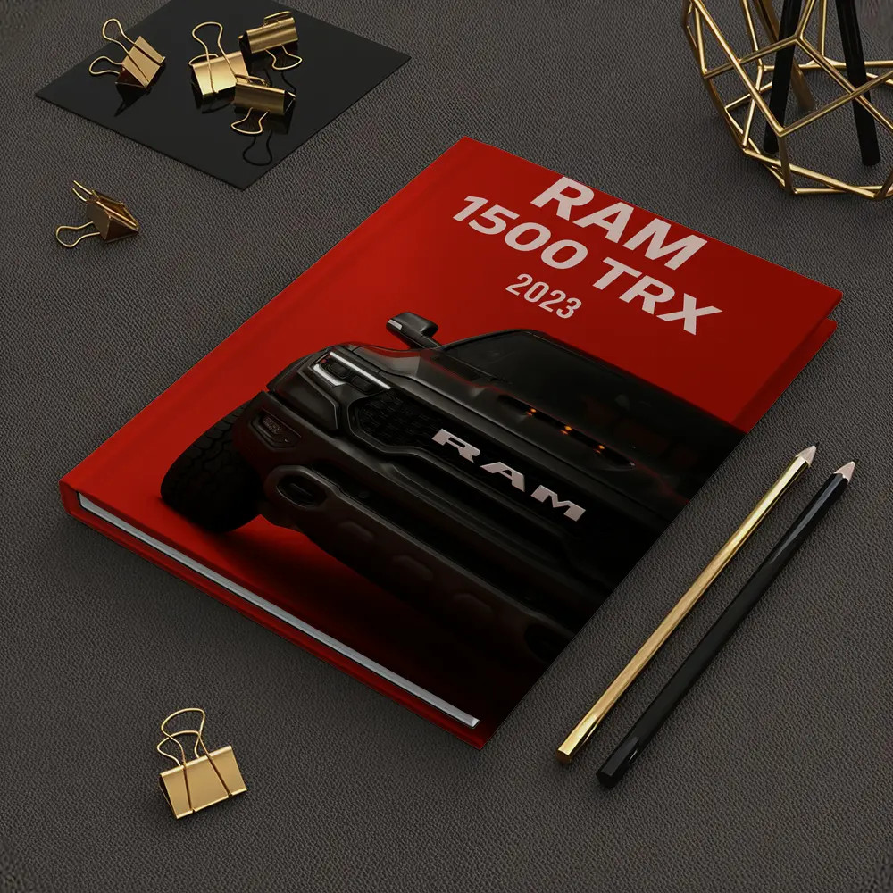 Ram 1500 TRX Truck Red Background – Notebooks