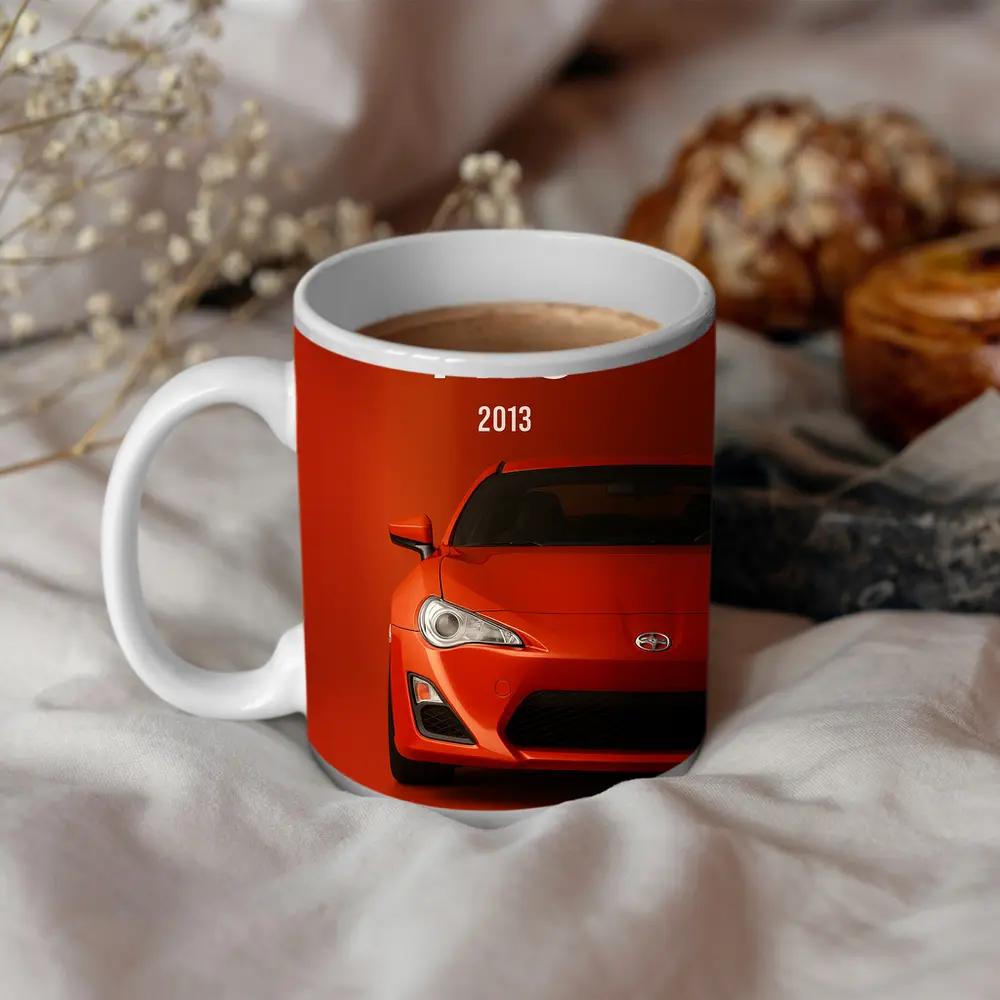 Scion FR-S 2013 Orange Sports Car – Mugs
