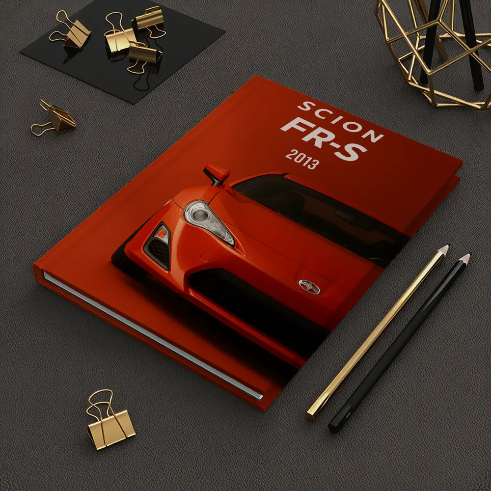 Scion FR-S 2013 Orange Sports Car – Notebooks