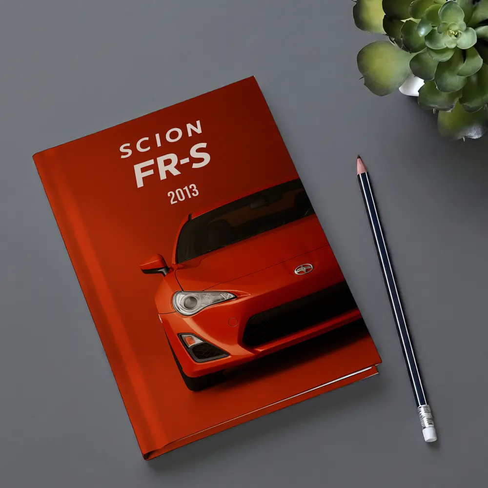 Scion FR-S 2013 Orange Sports Car – Notebooks