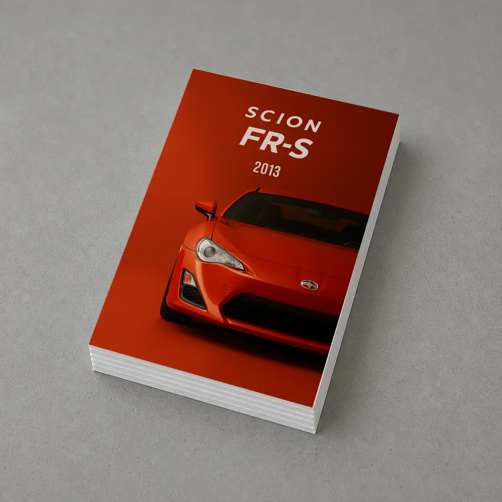 Scion FR-S 2013 Orange Sports Car – Postcards