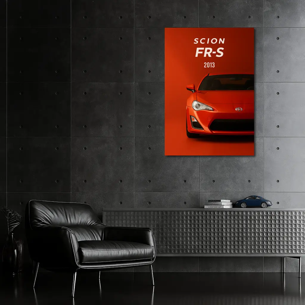 Scion FR-S 2013 Orange Sports Car – Wall Art