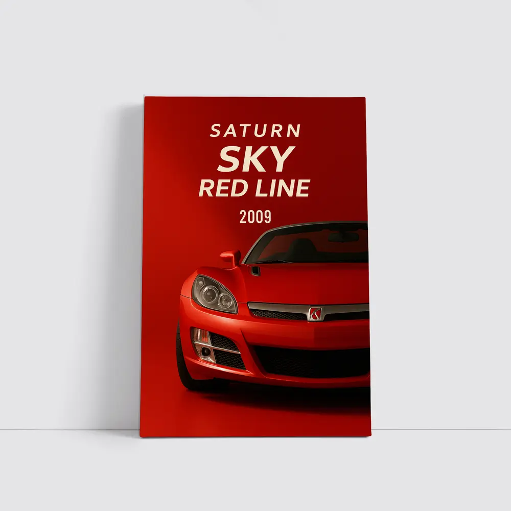 2009 Saturn Sky Red Line Sports Car – Wall Art