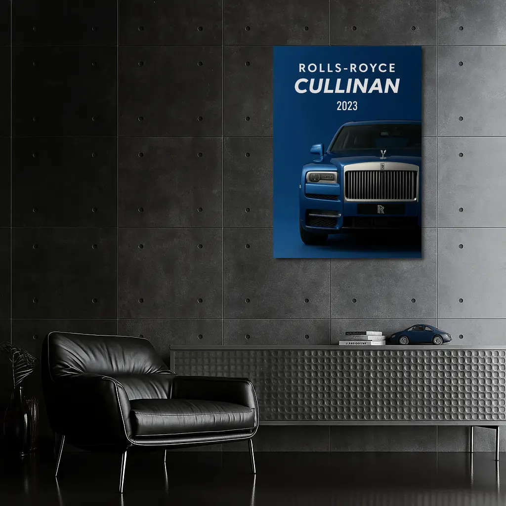 Rolls Royce Cullinan Blue Luxury SUV – Wall Art