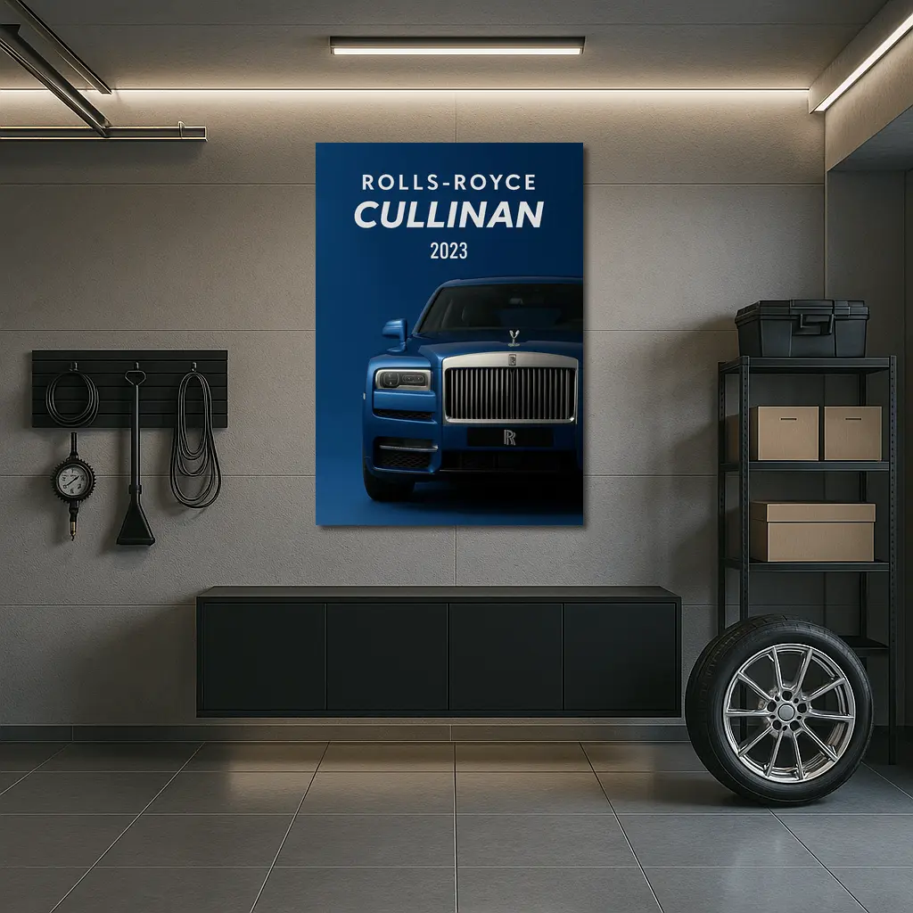 Rolls Royce Cullinan Blue Luxury SUV – Wall Art