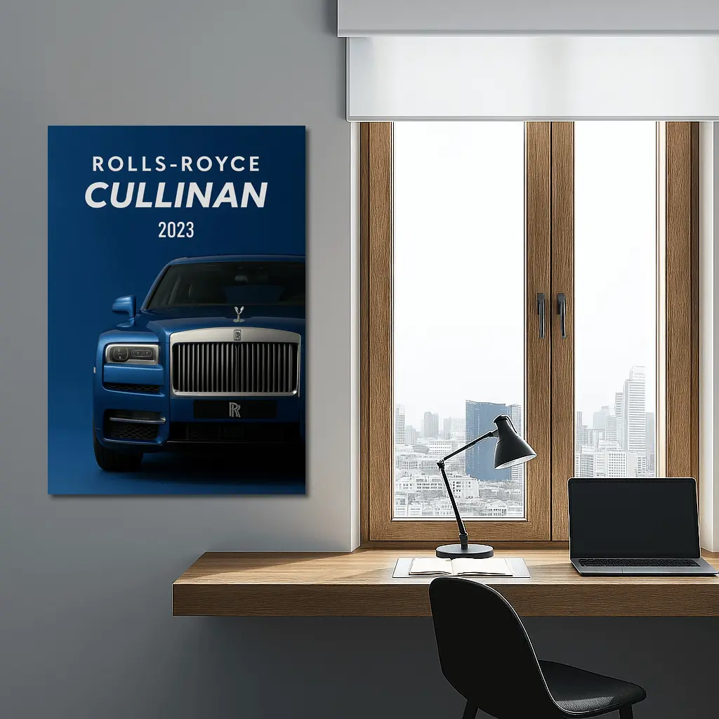 Rolls Royce Cullinan Blue Luxury SUV – Wall Art