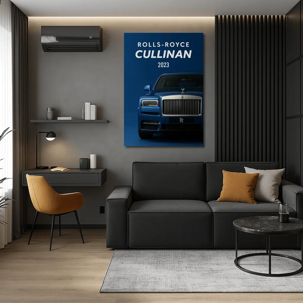Rolls Royce Cullinan Blue Luxury SUV – Wall Art