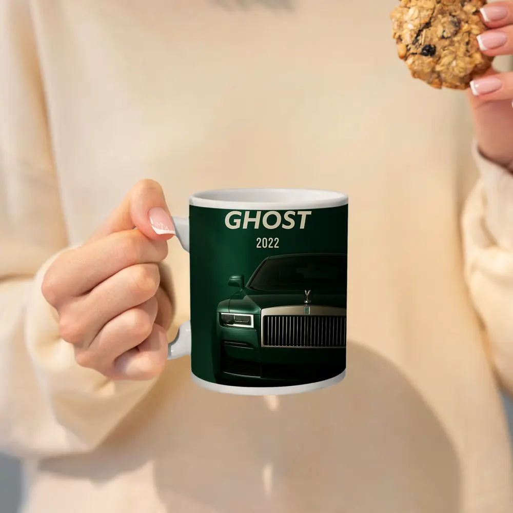 Rolls Royce Ghost Deep Green Front View – Mugs