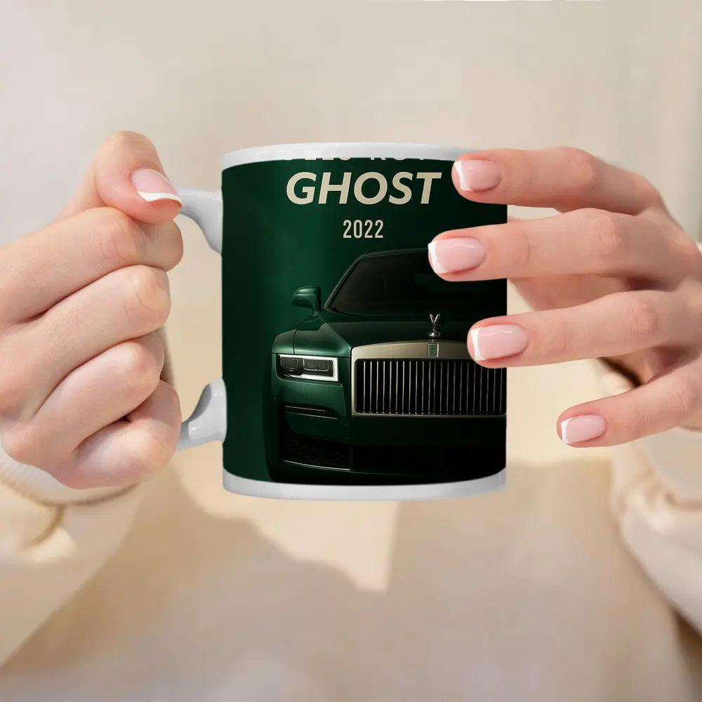 Rolls Royce Ghost Deep Green Front View – Mugs
