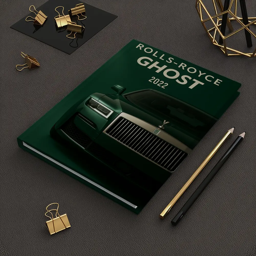 Rolls Royce Ghost Deep Green Front View – Notebooks