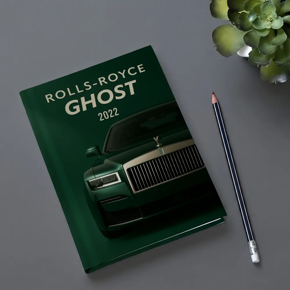 Rolls Royce Ghost Deep Green Front View – Notebooks