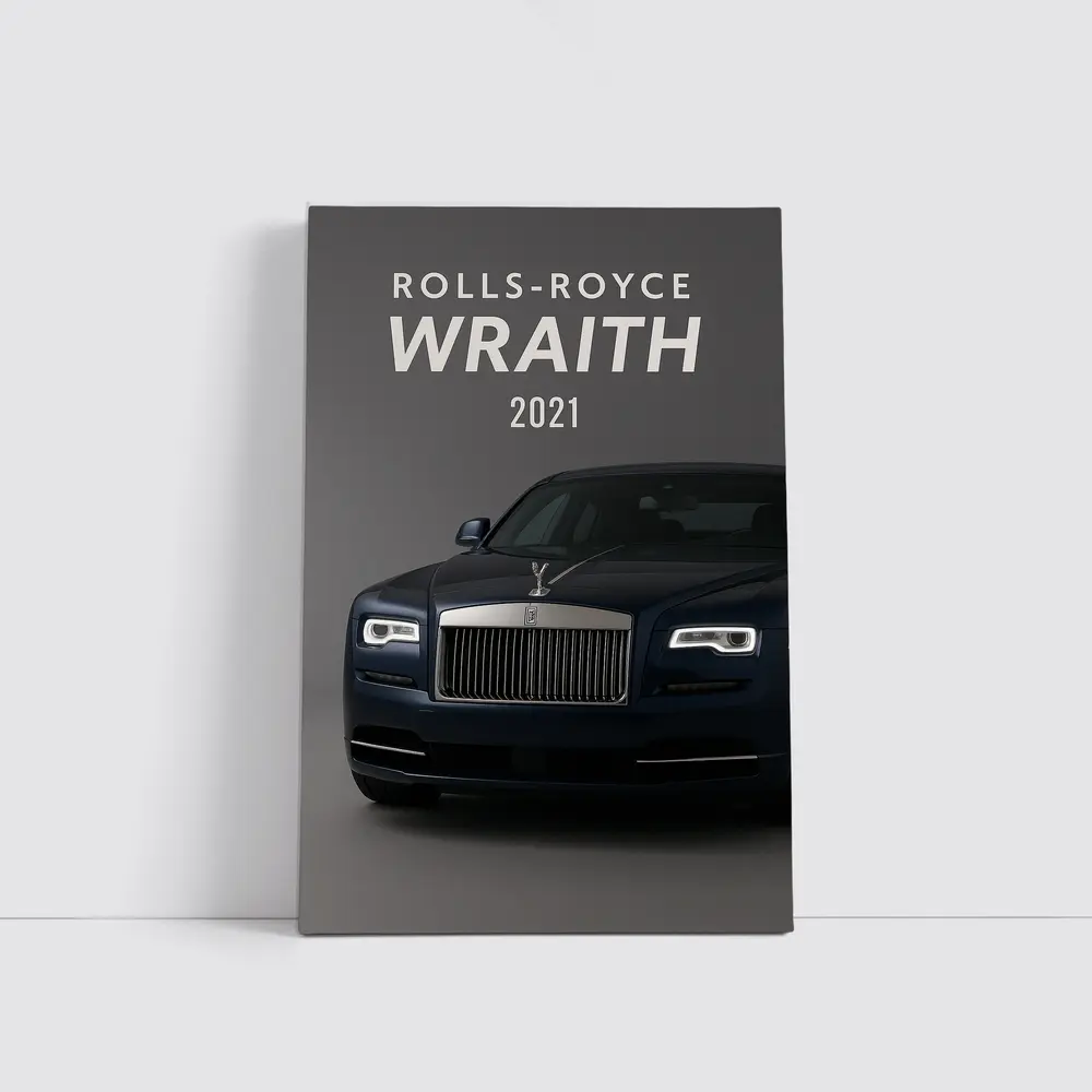 Rolls Royce Wraith Dark Blue Studio Shot – Wall Art