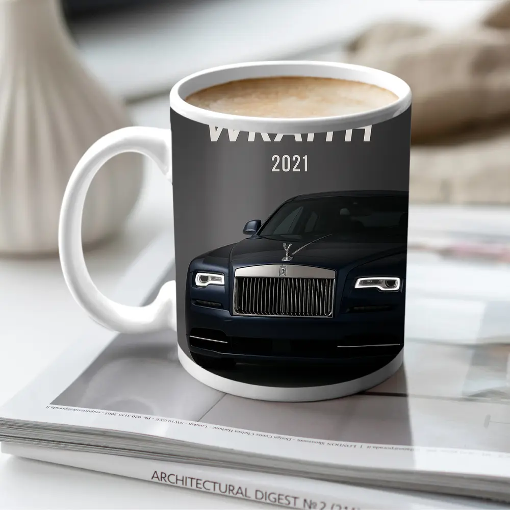 Rolls Royce Wraith Dark Blue Studio Shot – Mugs