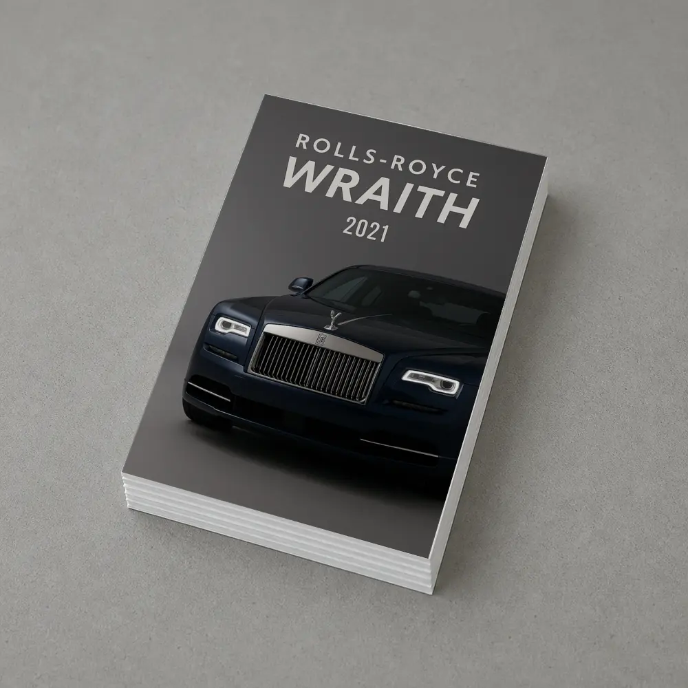 Rolls Royce Wraith Dark Blue Studio Shot – Postcards