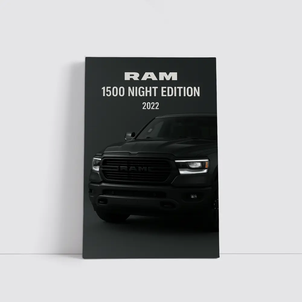 Ram 1500 Night Edition Dark Background – Wall Art