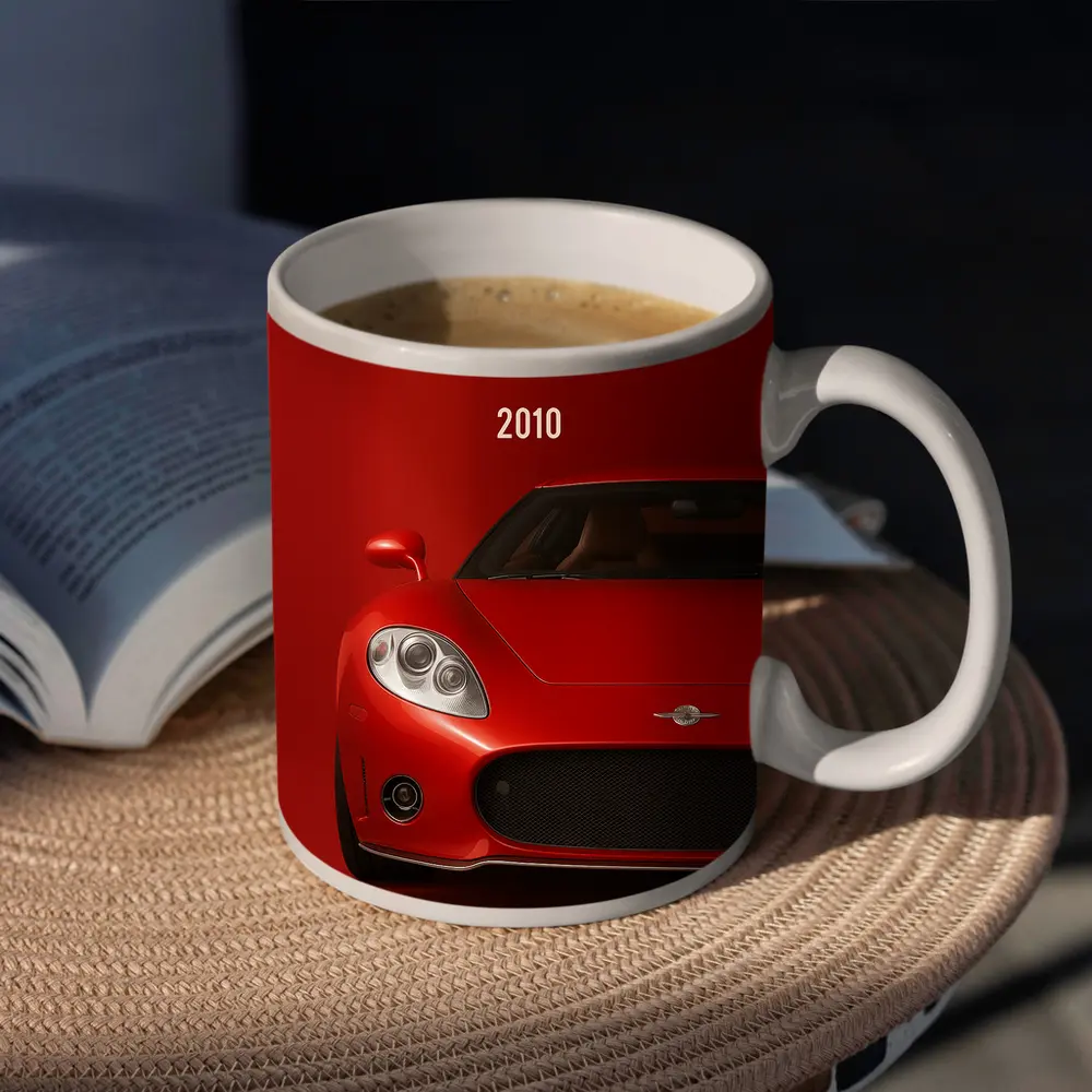 Spyker C8 2010 Red Supercar Front View – Mugs